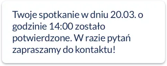 SMS z przypomnieniem w DobrymGabinecie