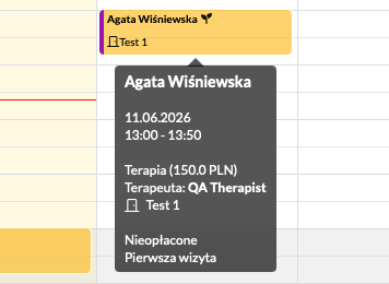 Znacznik pierwszego spotkania w kalendarzu DobregoGabinetu